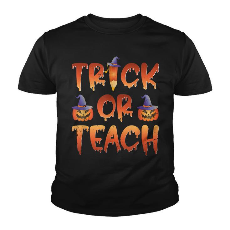 Trick Or Teach  Cute Halloween Costume School Teacher  Youth T-shirt