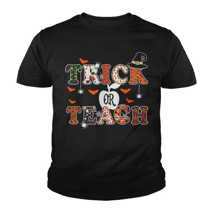 Trick Or Teach  Cute Halloween Costume School Teacher  Youth T-shirt