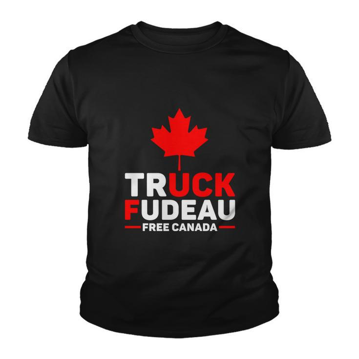 Truck Fudeau Anti Trudeau Truck Off Trudeau Anti Trudeau Free Canada Trucker Her Youth T-shirt