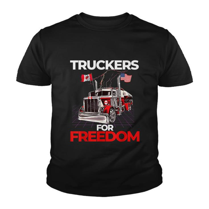 Truckers For Freedom Freedom Convoy  Youth T-shirt