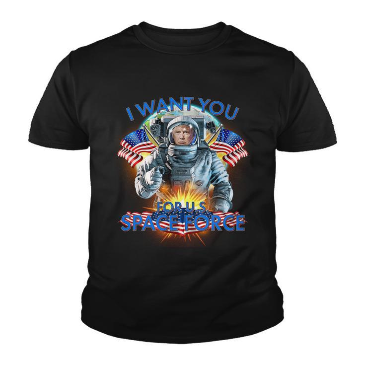 Trump I Want You For Us Space Force Tshirt Youth T-shirt