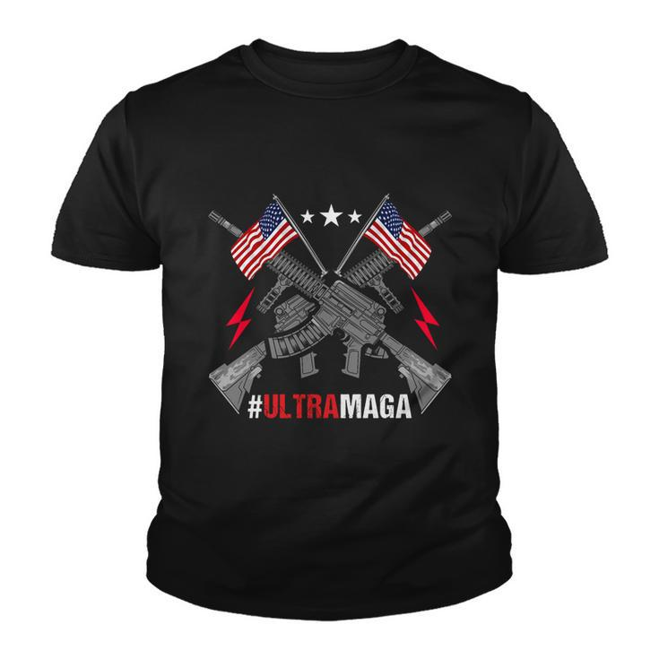 Ultra Maga Funny Conservative Anti Biden Pro Trump Tshirt Youth T-shirt
