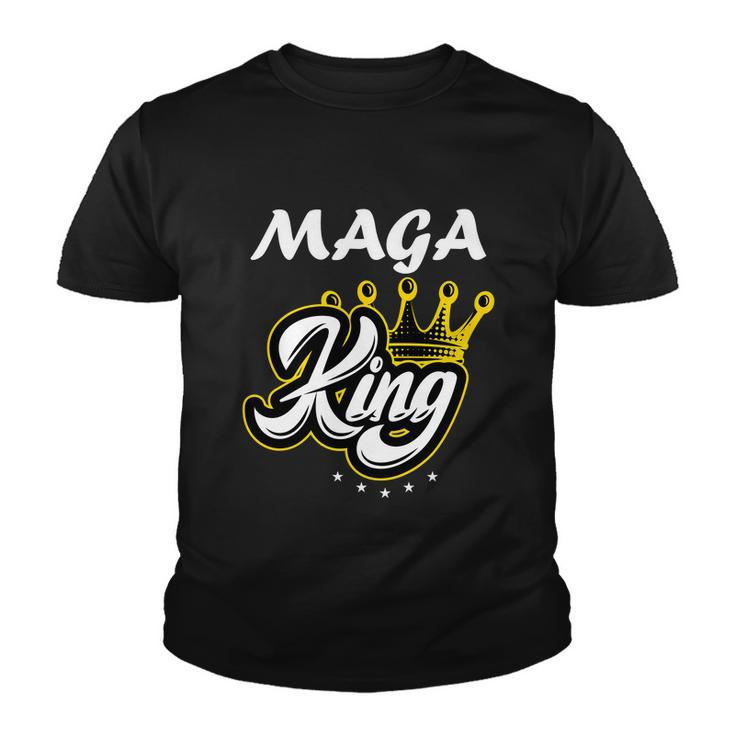 Ultra Maga King Crown Usa Trump 2024 Anti Biden Tshirt Youth T-shirt