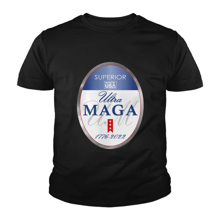 Ultra Maga Superior 1776 2022 Parody Trump 2024 Anti Biden Youth T-shirt