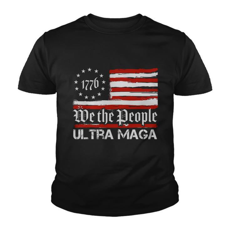 Ultra Maga We The People Shirt Funny Anti Biden Us Flag Pro Trump Trendy Tshirt Youth T-shirt