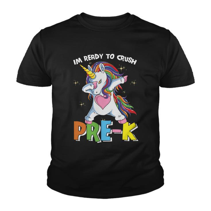 Unicorn Im Ready To Crush Prek Back To School Youth T-shirt