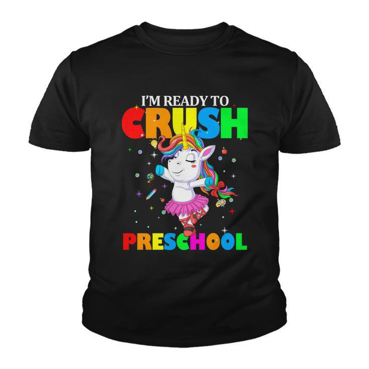 Unicorn Im Ready To Crush Preschool V2 Youth T-shirt