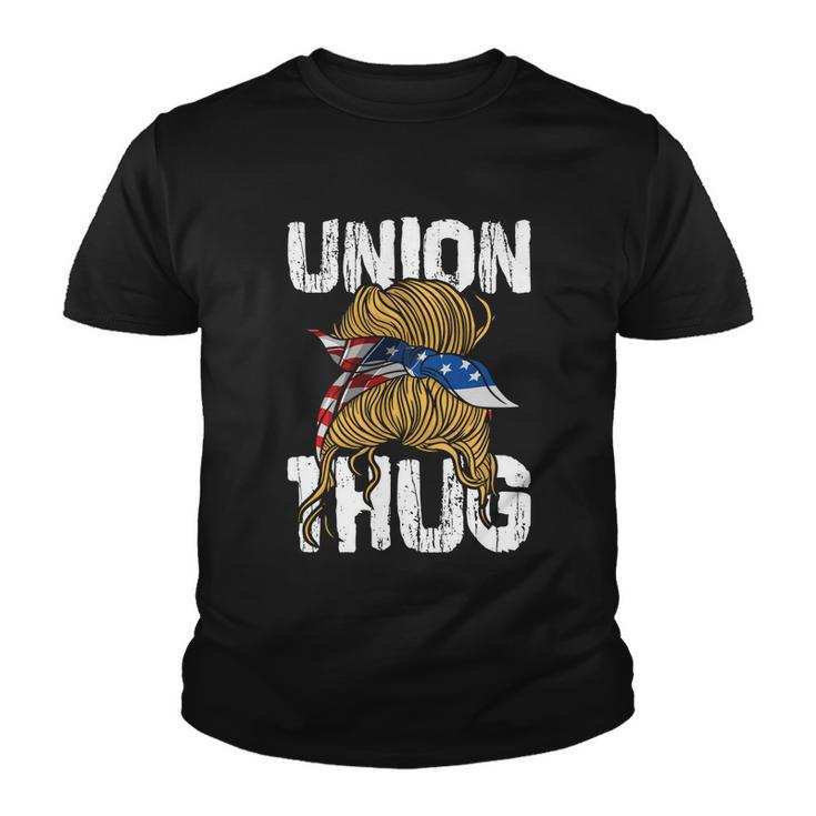 Union Thug Labor Day Skilled Union Laborer Worker Cute Gift Youth T-shirt