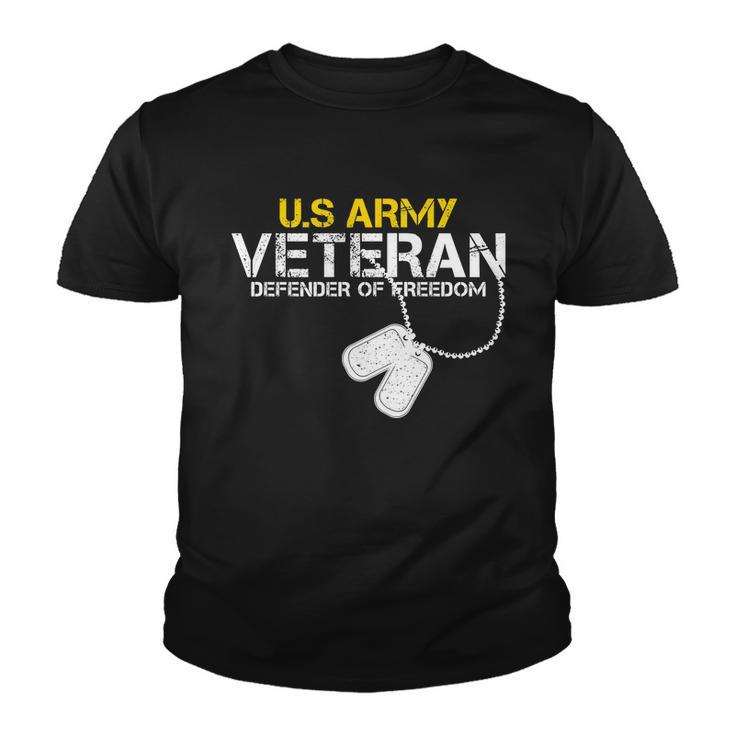 Us Army Veteran Defender Of Freedom Youth T-shirt