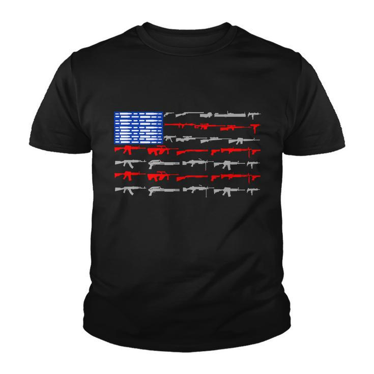 Usa Flag 2Nd Amendment Gun Flag Rights Tshirt Youth T-shirt
