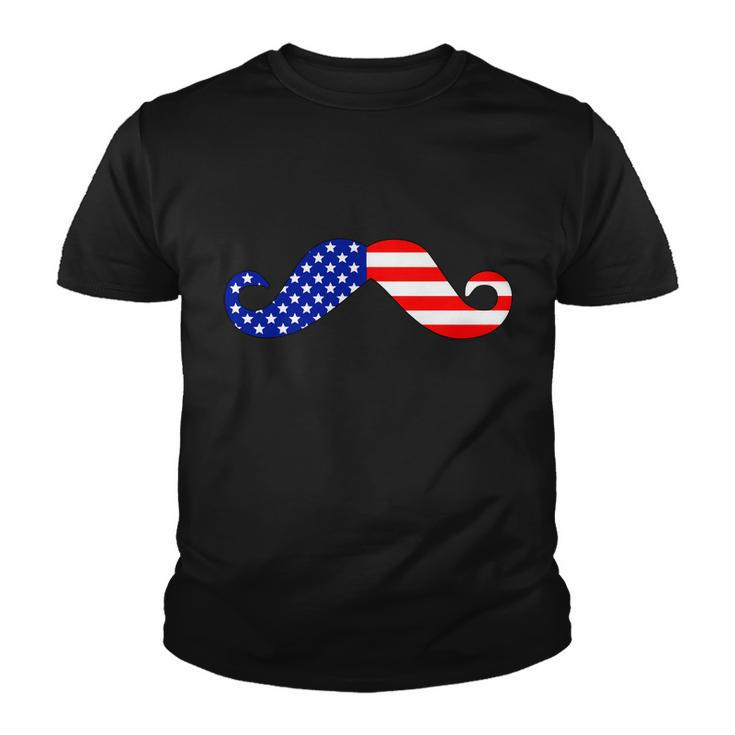 Usa Mustache American Stache Tshirt Youth T-shirt