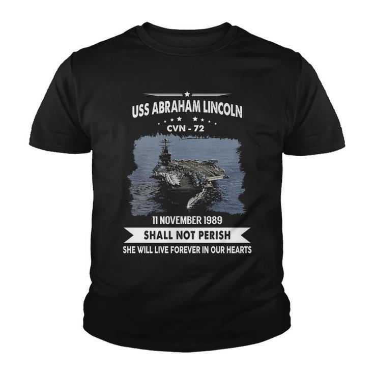 Uss Abraham Lincoln Cvn  V2 Youth T-shirt