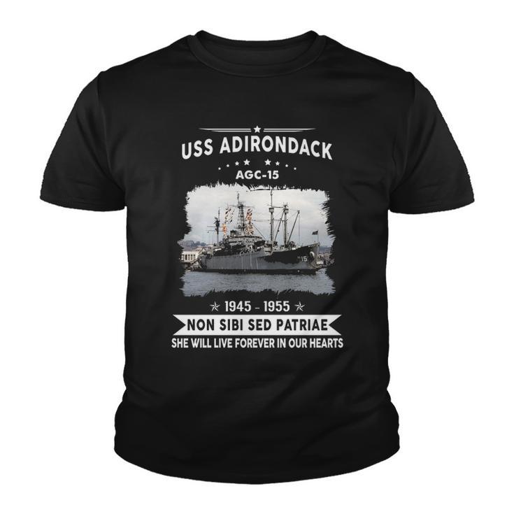 Uss Adirondack Agc  Youth T-shirt