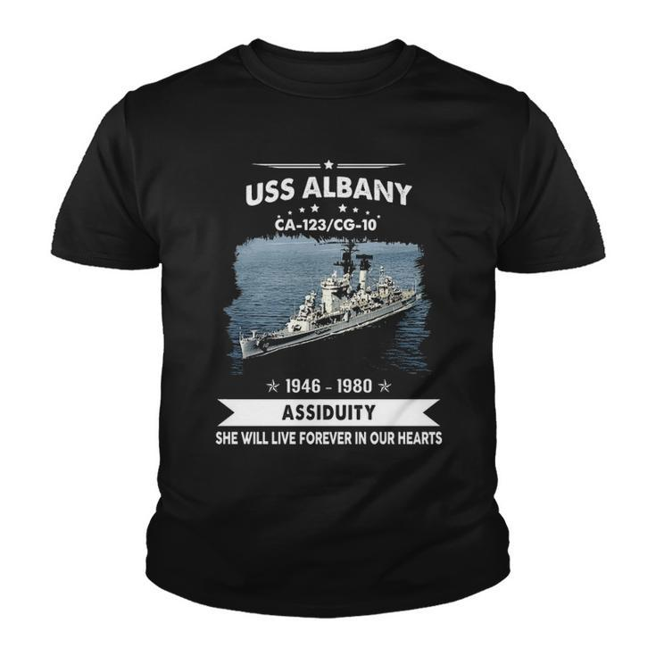 Uss Albany Cg Youth T-shirt