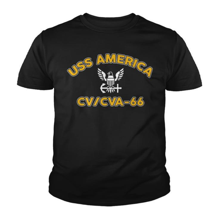 Uss America Cv 66 Cva  V2 Youth T-shirt