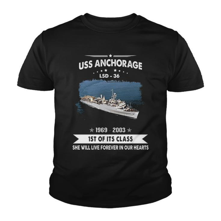Uss Anchorage Lsd  V2 Youth T-shirt