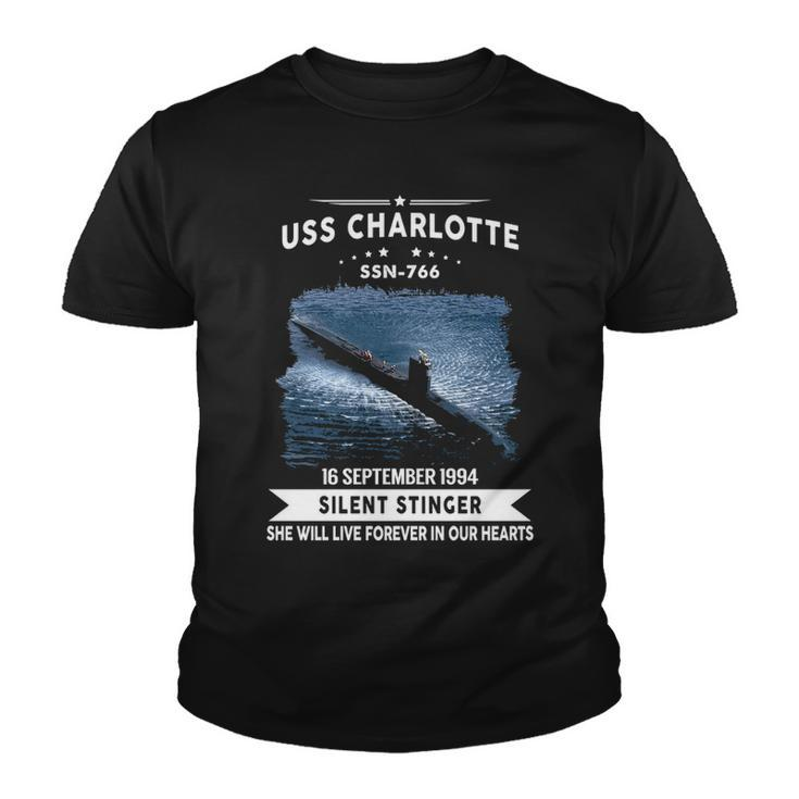 Uss Charlotte Ssn  Youth T-shirt