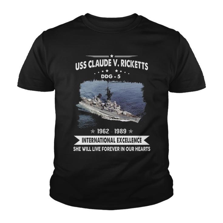 Uss Claude V Ricketts Ddg  V2 Youth T-shirt