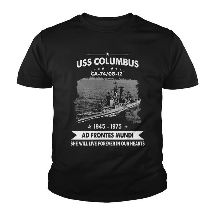 Uss Columbus Ca 74 Cg  Youth T-shirt