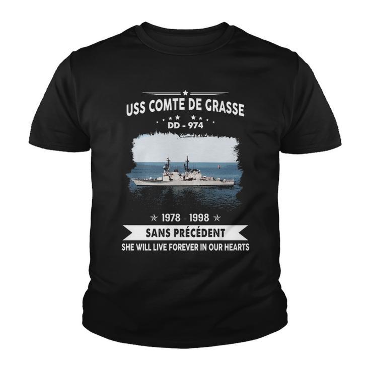 Uss Comte De Grasse Dd  Youth T-shirt