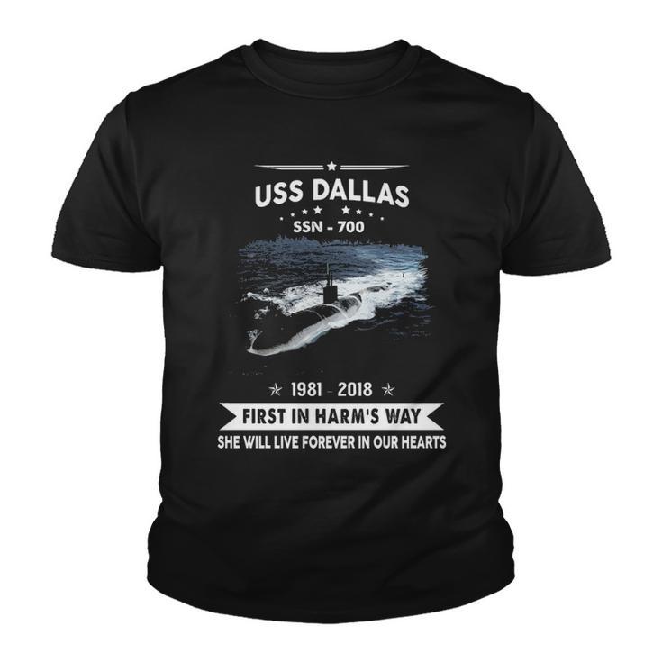 Uss Dallas Ssn  V2 Youth T-shirt