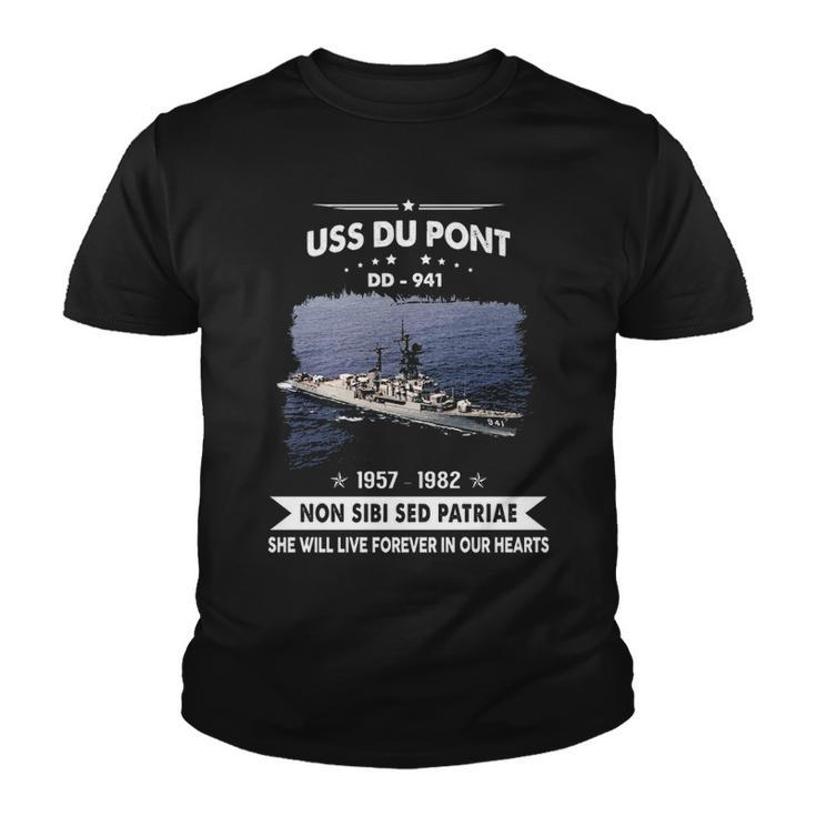 Uss Du Pont Dd 941 Uss Dupont Dd-  Youth T-shirt