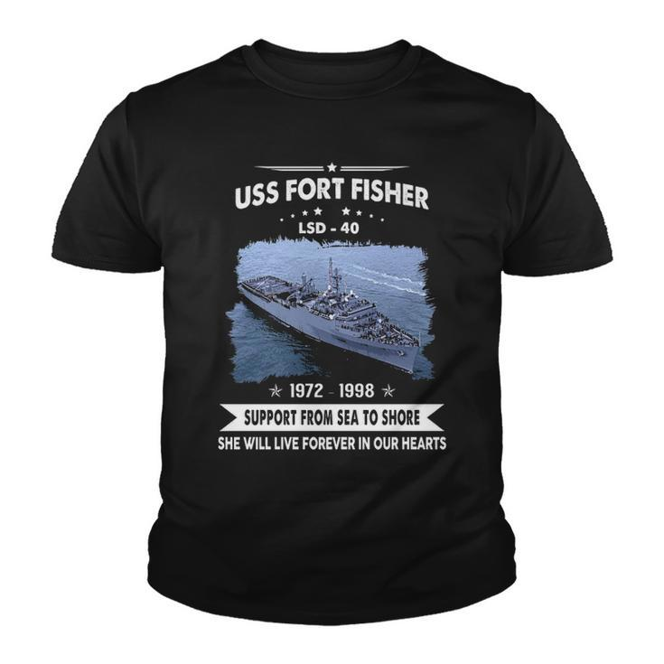 Uss Fort Fisher Lsd  Youth T-shirt