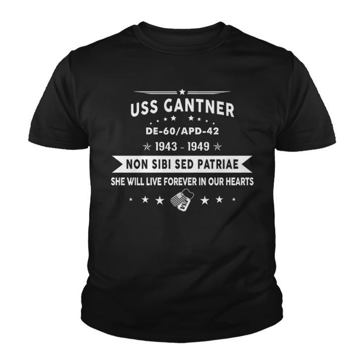 Uss Gantner Uss De60 Apd  Youth T-shirt