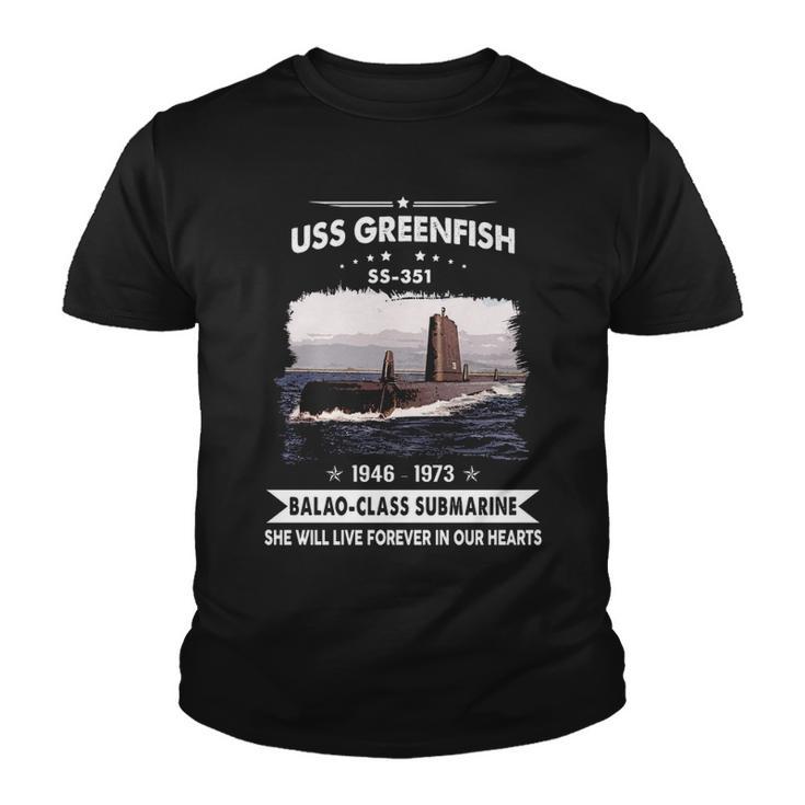 Uss Greenfish Ss  Youth T-shirt