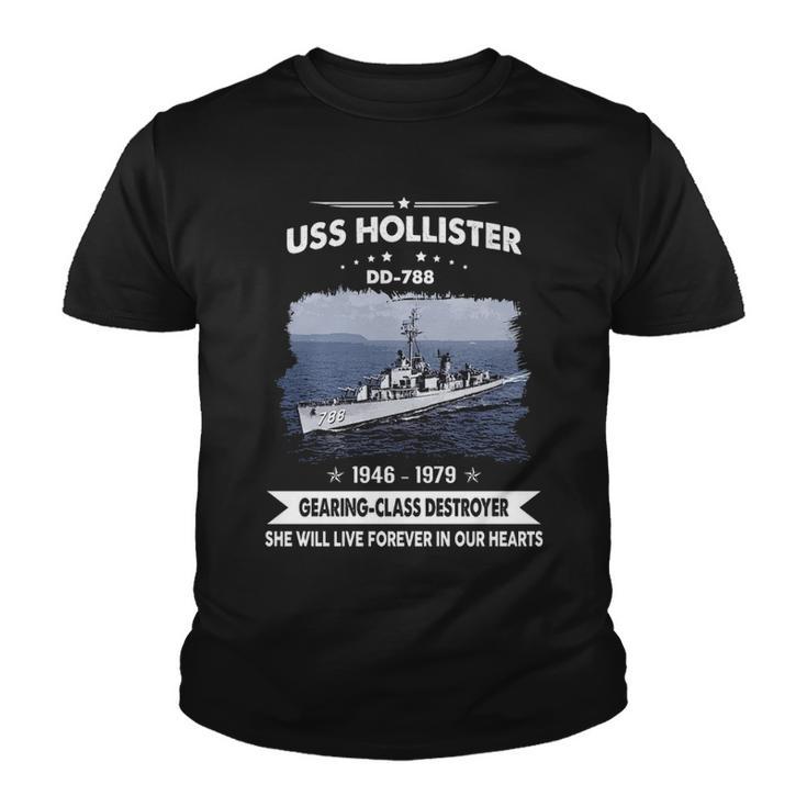 Uss Hollister Dd  Youth T-shirt