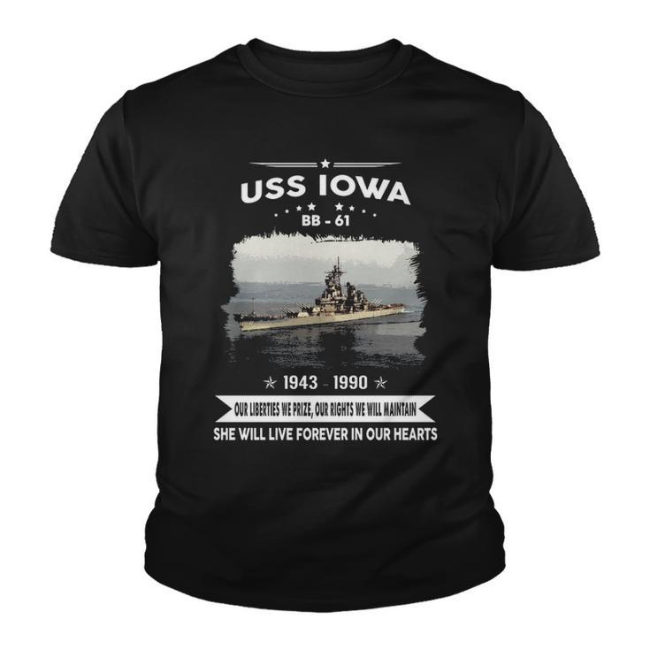 Uss Iowa Bb  Youth T-shirt
