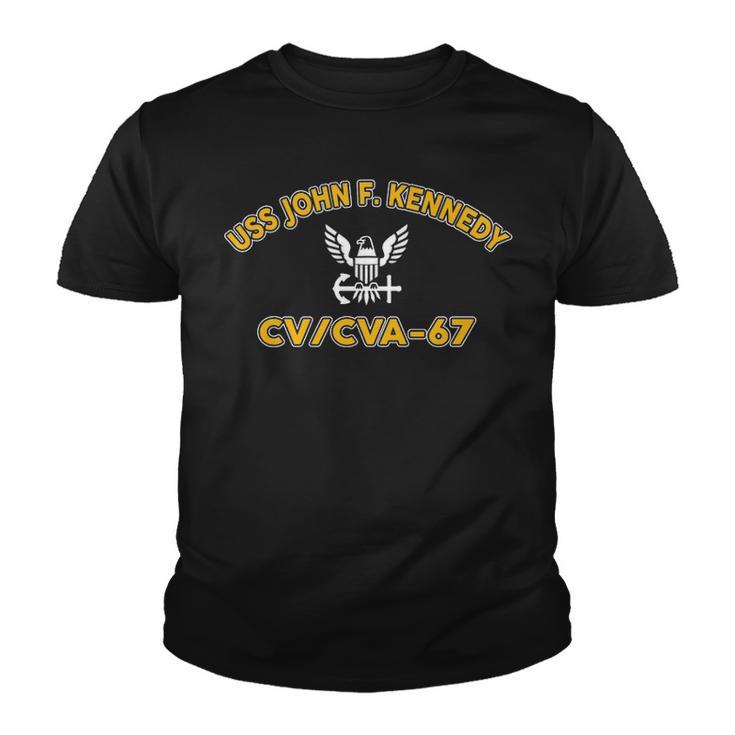 Uss John F Kennedy Cv 67 Cva  V2 Youth T-shirt