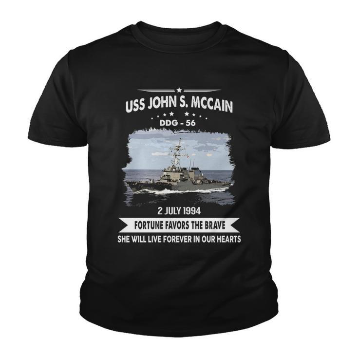 Uss John S Mccain Ddg  V2 Youth T-shirt