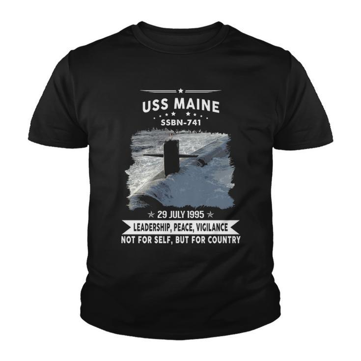 Uss Maine Ssbn  V2 Youth T-shirt