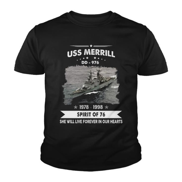 Uss Merrill Dd 976 Dd Youth T-shirt