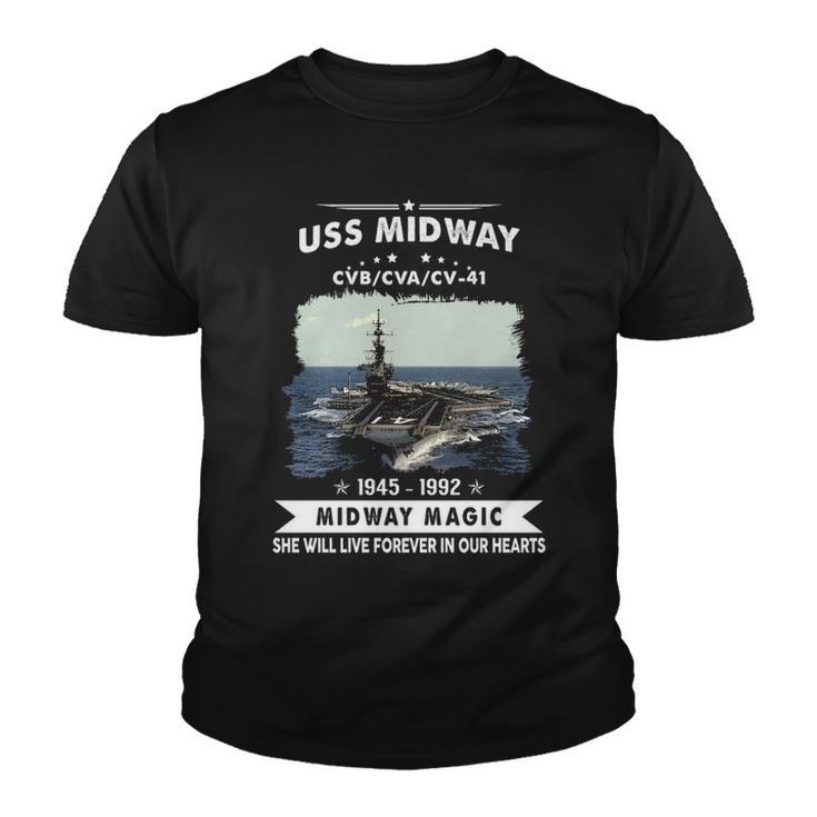 Uss Midway Cvb 41 Cva 41 Cv  Youth T-shirt