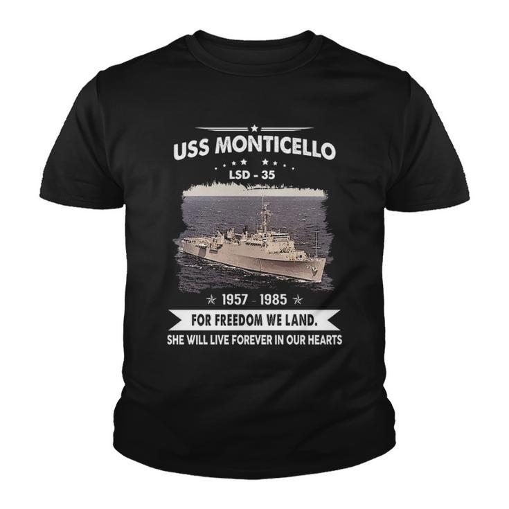 Uss Monticello Lsd  Youth T-shirt