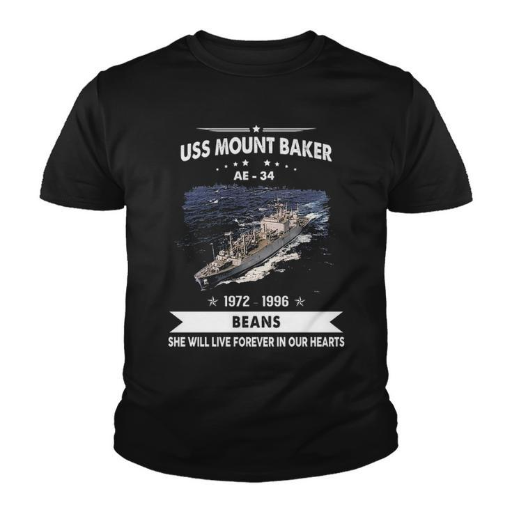 Uss Mount Baker Ae 34 Ae34 Uss Mt Baker Youth T-shirt