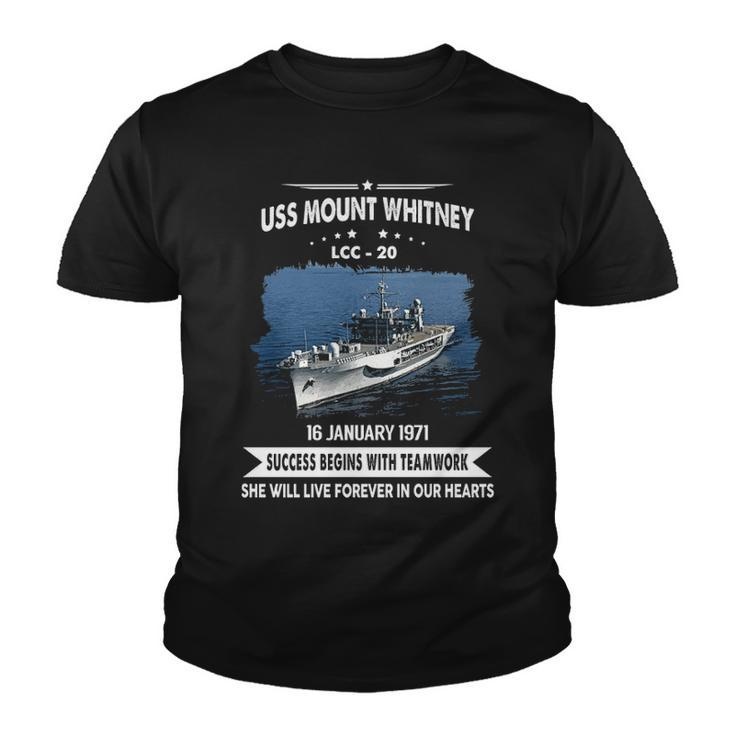 Uss Mount Whitney Lcc  V3 Youth T-shirt