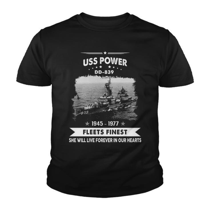 Uss Power Dd  Youth T-shirt