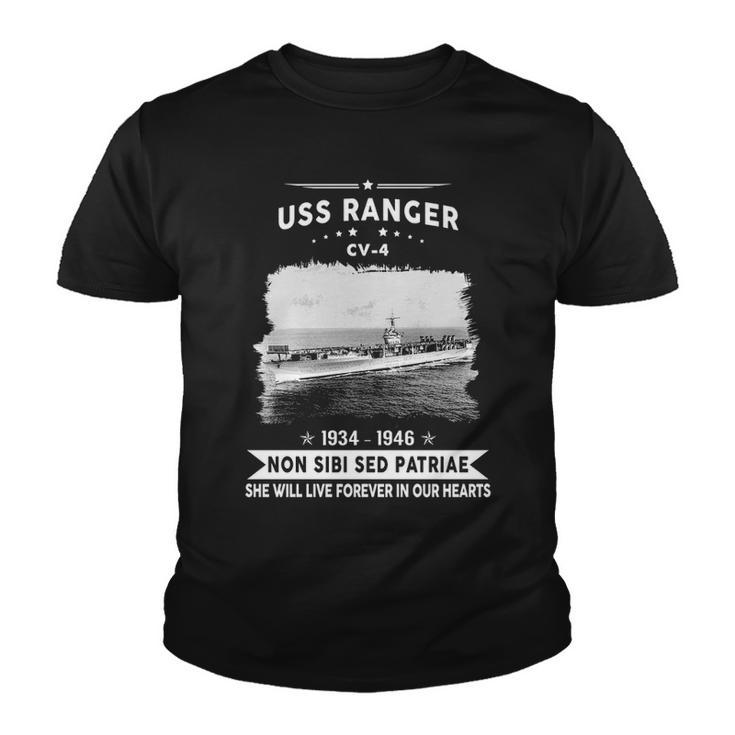 Uss Ranger Cv  V2 Youth T-shirt