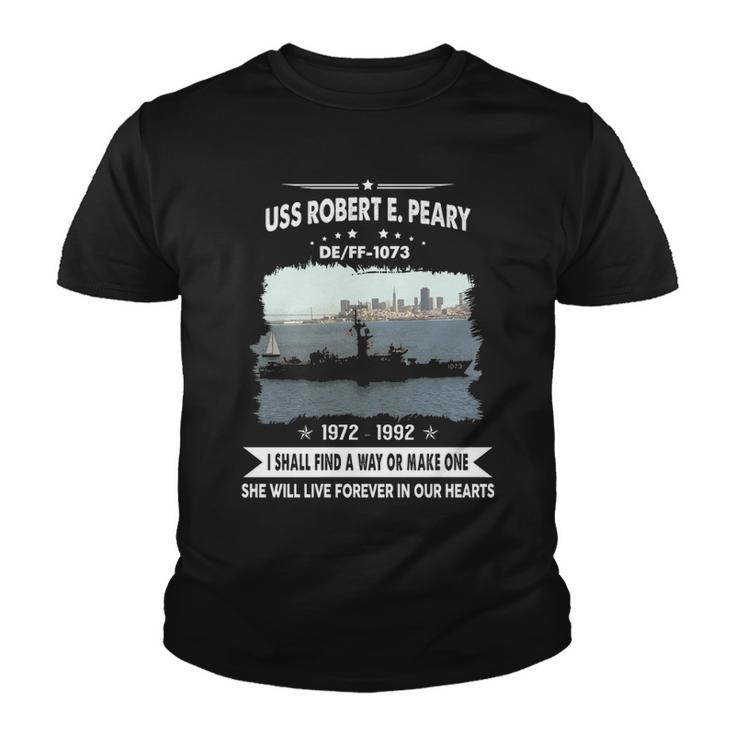 Uss Robert E Peary  Ff 1073 De  Youth T-shirt