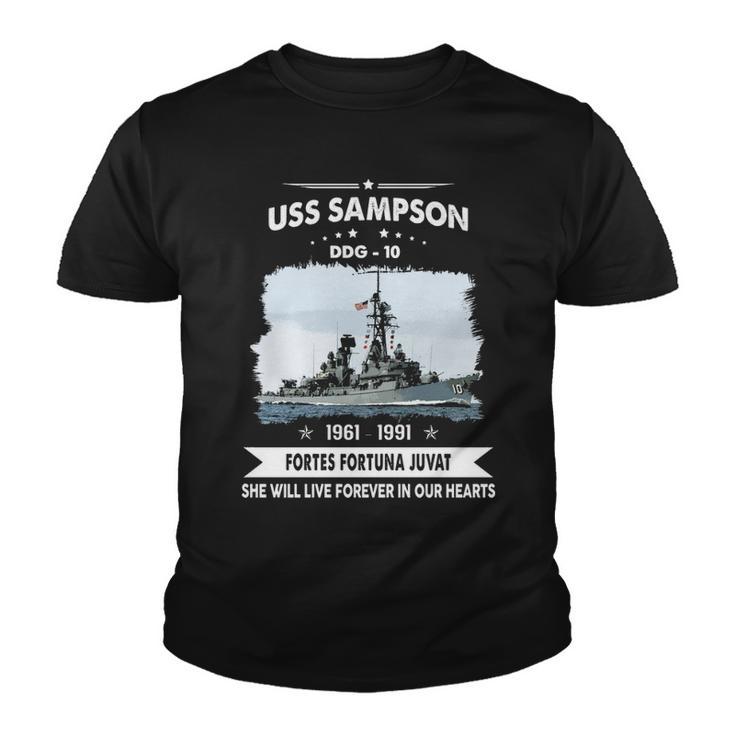 Uss Sampson Ddg  V2 Youth T-shirt