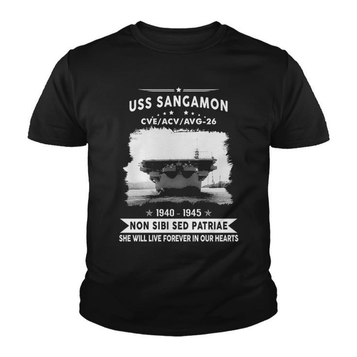 Uss Sangamon Cve  Youth T-shirt