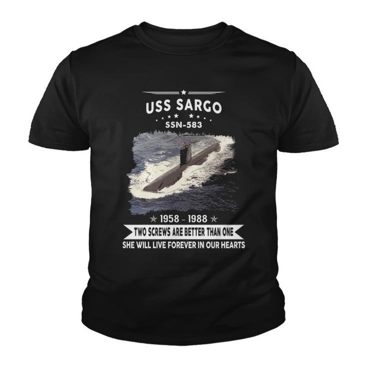 Uss Sargo Ssn  Youth T-shirt