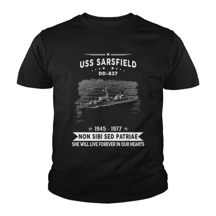 Uss Sarsfield Dd  Youth T-shirt