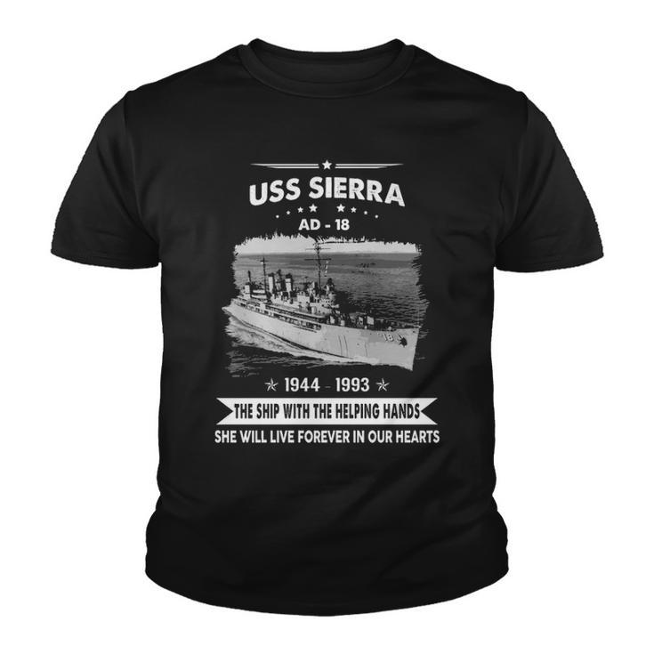 Uss Sierra Ad  V2 Youth T-shirt