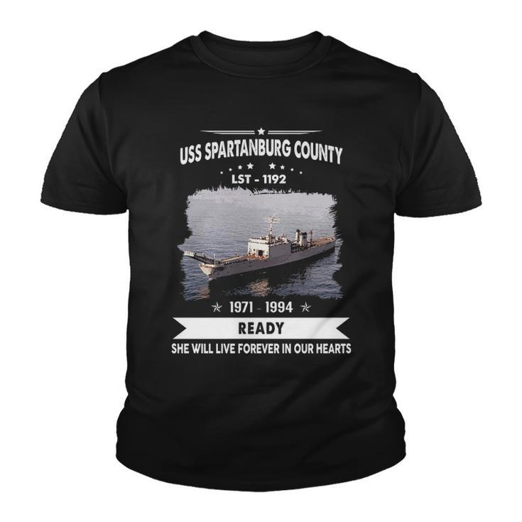 Uss Spartanburg County Lst  V2 Youth T-shirt