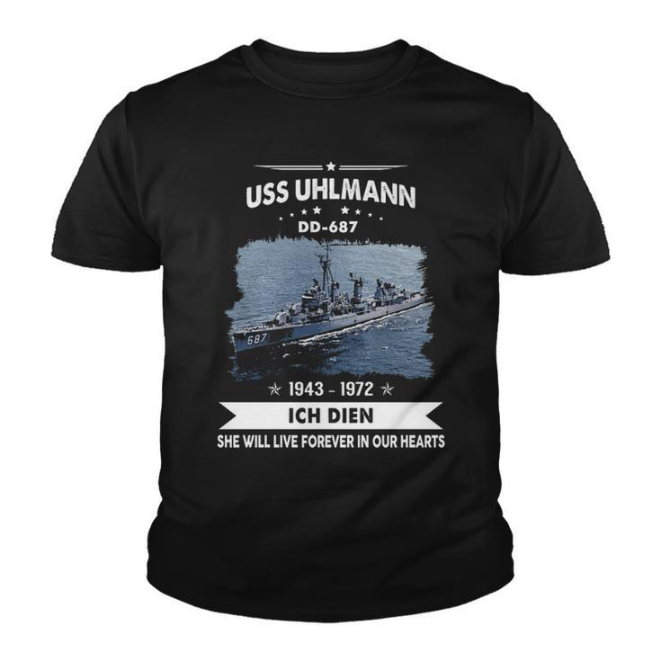 Uss Uhlmann Dd  Youth T-shirt
