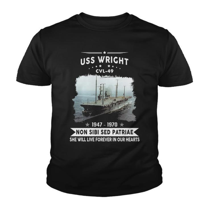 Uss Wright Cvl  V2 Youth T-shirt